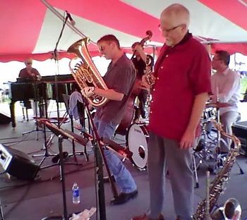 Michigan Jazz Fest (With Steve Wood) - 2010 (7): Gary Schunk, Brad, Dan Kolton, Steve Wood, Bill Higgins
