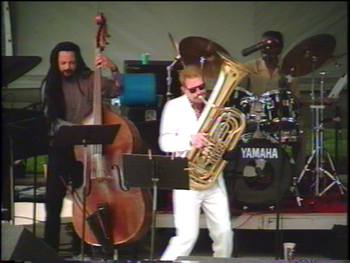 Flint/King Cobra Jazz Festival - August 1994 (9): Jaribu Shahid, Brad, George Davidson
