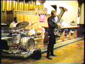 Jefferson Ave. Jazz Vespers - March 1994 (25): Gerald Cleaver, Brad
