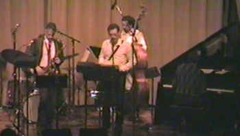 The Tuba Rules! @ DIA - April 1990 (21): Danny Spencer (Hidden), Steve Wood, Brad, Jaribu Shahid, Kenn Cox
