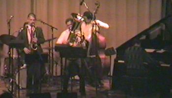 The Tuba Rules! @ DIA - April 1990 (20): Danny Spencer (Hidden), Steve Wood, Brad, Jaribu Shahid, Kenn Cox
