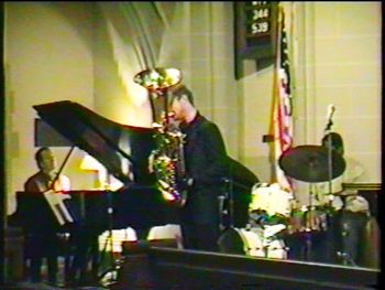 Jefferson Ave. Jazz Vespers - March 1994 (24): Gary Schunk, Brad, Gerald Cleaver
