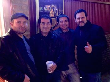 En El Veracruz Valentine's 2015 Eric Ray, Paco Martinez, Jose Vasquez y Alberto Morales después del Show
