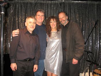 with drummer Bart Weisman, pianist Fred Boyle and bassist Laird Boles
