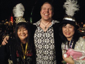Rob and Japanese Twins with Cheap Trick
