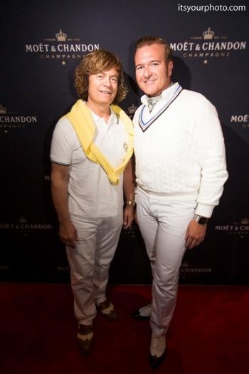 Darcy Kaser & Randall MacDonald on the red carpet for the Moet Great Gatsby Party May 8, 2013
