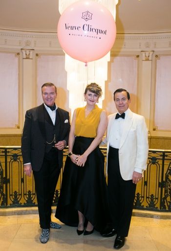 Randall MacDonald, Carrie MacPherson & Darcy Kaser Chateau Frontenac for 160th Celebration of Veuve Clicquot's arrival in Canada.  November 3, 2015
