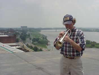 Top of the Falls Building in Memphis where W. C. Handy first played St. Louis Blues
