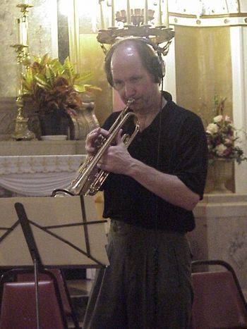 Playing Louis Armstrong's Hotter Than That in St. Augustine Church, New Orleans
