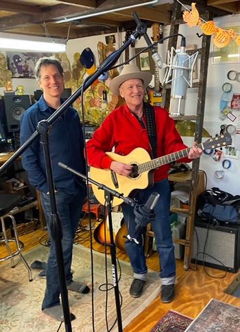 Kent and Steve Dawson at Steve's studio, Kernel Sound Emporium in Chicago. Here Steve produced and recorded Kent's latest album, If You Know Love. Photo courtesy Mr. Whitehouse.
