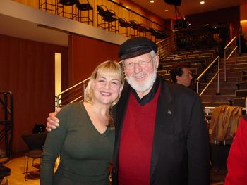 With actor, singer, and musician Theodore Bikel ("The African Queen," "Fiddler On The Roof")
