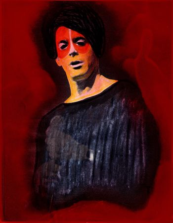 Lou Reed Xerox Repo painting by Carella Rossy Carella Ross
