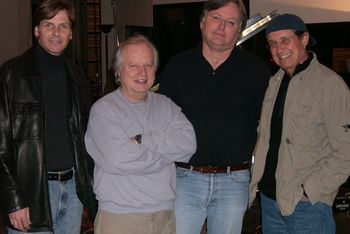 L-R: John Bishop, TC, Dan Dean, Don Grusin; Studio X, Seattle, 12/29/03
