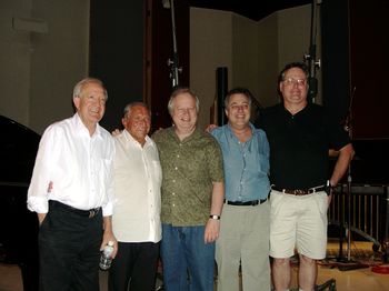 L-R: Joe Porcaro, Emil Richards, TC, Mike Lang, Dan Dean; Capitol Studios, Hollywood, 9/9/03
