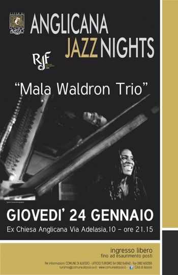 Flyer for Anglicana Jazz Nights (Alassio, Italy)
