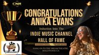 Anika Evans Induction Into The Indie Music Channel Hall Of Fame