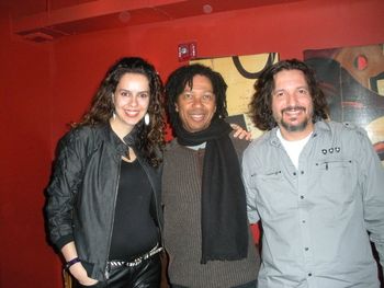 Rubens Salles,Djavan and Daniela Traldi in NYC

