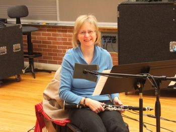 Gail Zugger in recording session, December 2010
