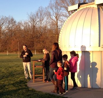 april_2017p Children ages 3-10 loved the 17-inch telescope!

