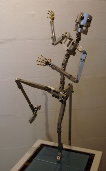 Edgar Sculpture for "Start to Finish" exhibition Stop Motion Animation Armature
