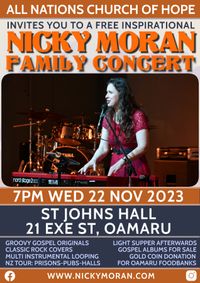Nicky Moran Oamaru Family Concert