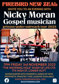 Nicky Moran Gospel Music at Firebird New Zeal