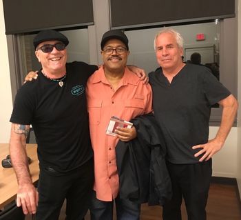 L to R: David K. Mathews, Dennis Chambers, myself I got to hear and meet the great Dennis Chambers at a Victor Wooten Trio performance
