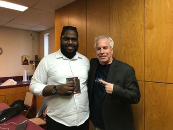 With Five Blind Boys of Alabama organist Matthew Hopkins The occasion was an organ rental to the gospel legends for a 2-4-18 concert in Salem, OR
