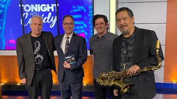 L to R: with Matt Zaffino, Micah Kassell, & Renato on KGW t.v.'s "Tonight With Cassidy"
