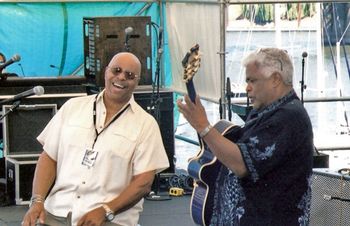 Sweet Baby James & Phil Upchurch @ Safeway Waterfront Blues Festival James and the Chicago guitar/bass legend really hit it off!
