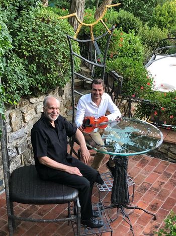 Relaxing with Joerg Widmoser at Molina de Grace - JazZenJourney 2019
