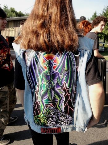 One Of A Kind Hand Painted Vest - Old School
