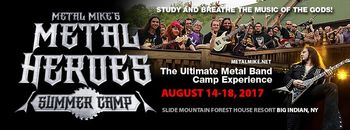 Metal Heroes Summer Camp 2017 Announcement.
