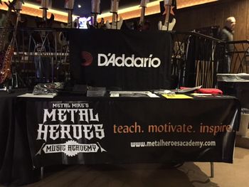 Metal Heroes Recruit Booth At The Jersey Shore Guitar Show.
