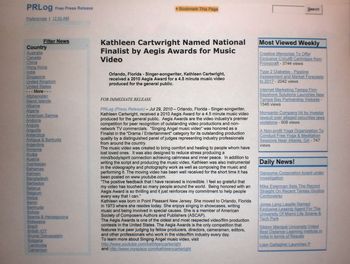 Aegis award press release 2010
