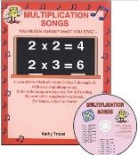 Multiplication Songs CD Kit - $12.95(book and CD) Times tables sung in echo style 2s - 12s with a test after each song
