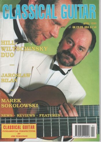 Front cover Classical Guitar Hill/Wiltschinsky Duo
