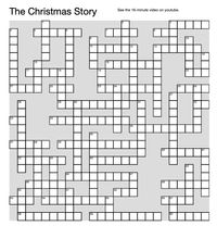 The Christmas Story pdf Crossword + 16-minute video link