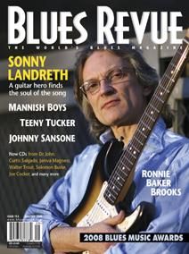 Teeny on cover of Blues Revue
