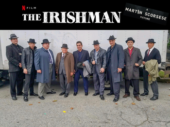 Ronnie on the set of Martin Scorsese’s The Irishman (2019).
