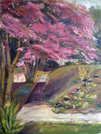 "Pink Trees" SOLD
