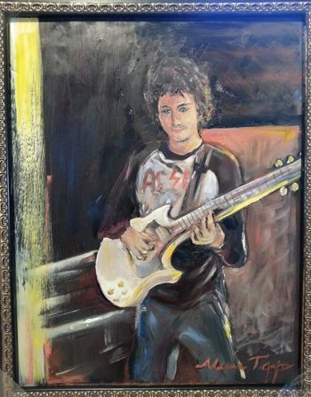 "Colton with Guitar" Oil on Canvas PRIVATE COLLECTION
