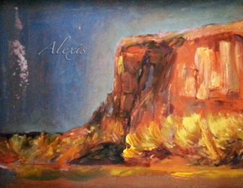 "Canyon Color" Oil on Masonite

