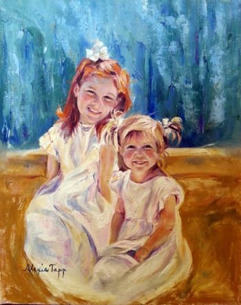 "Two Sisters" Portrait SOLD

