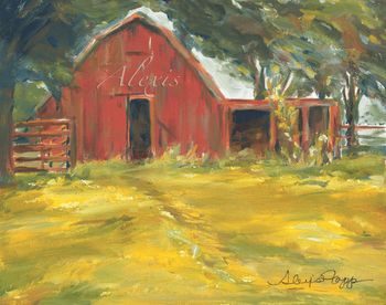 "Pathway to the Barn" Oil on Masonite  SOLD
