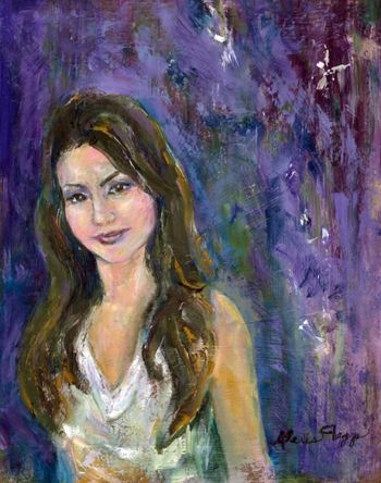 "Portrait of Lily" Oil on Masonite  SOLD
