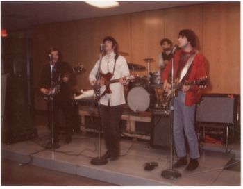 We the Living (1967) Penn State, (l to r) Ken Mathieu, David Fox, Tommy Barragone, Bill Johns
