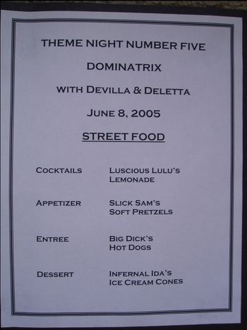Dominatrix - menu
