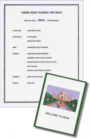 India - menu & folder
