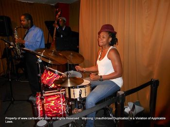 Drummer Extraordinaire Shirazette Tinnin Keeping Things Groovin' & Mellow w/ The Brushes!
